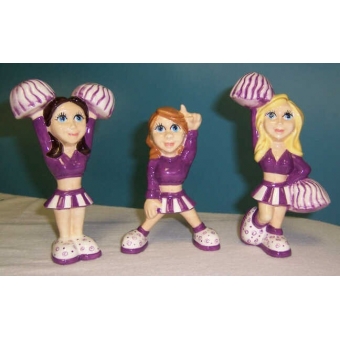 Plaster Molds - Cheerleader Friends